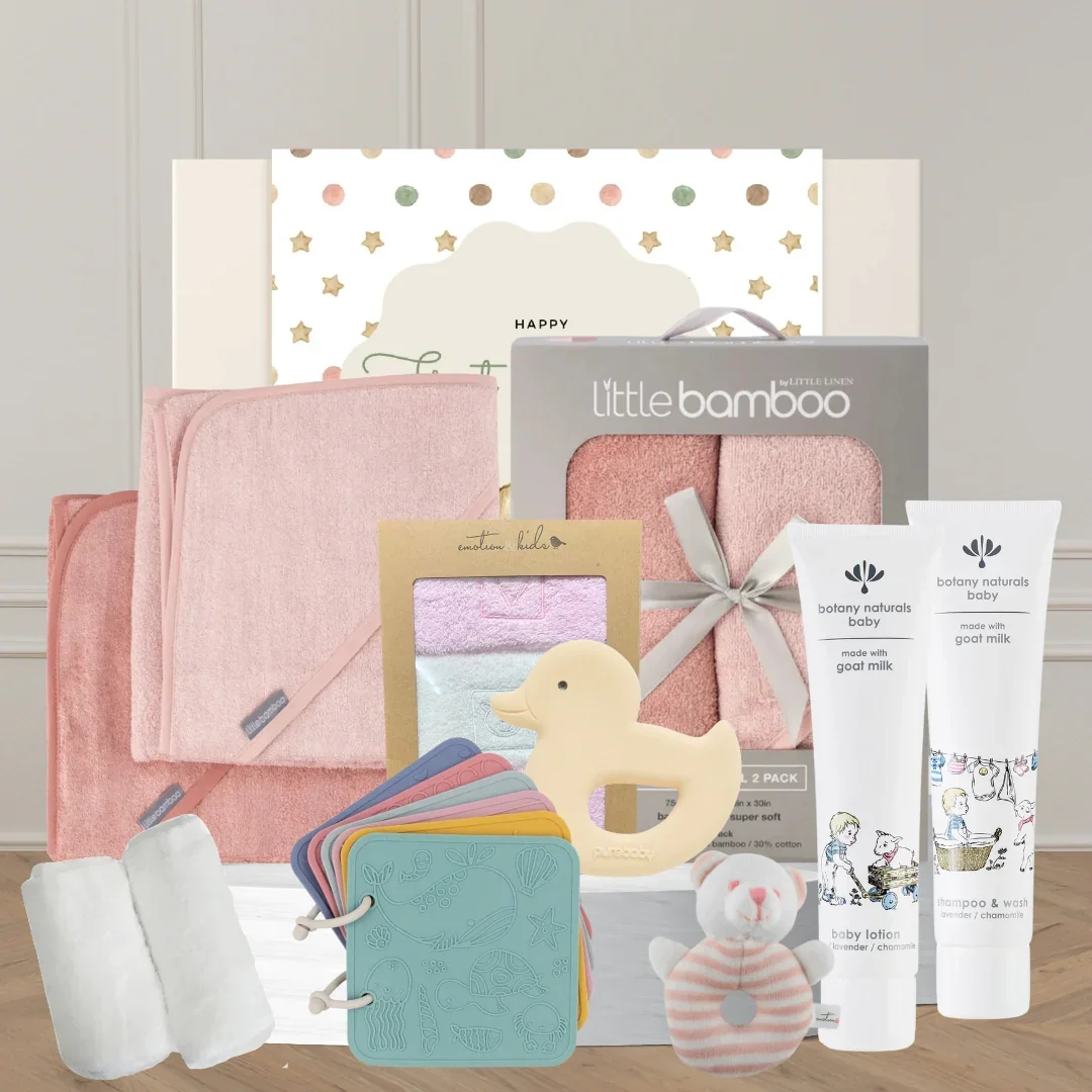 1st Birthday Baby Girl Bathtime Hamper - Image 2