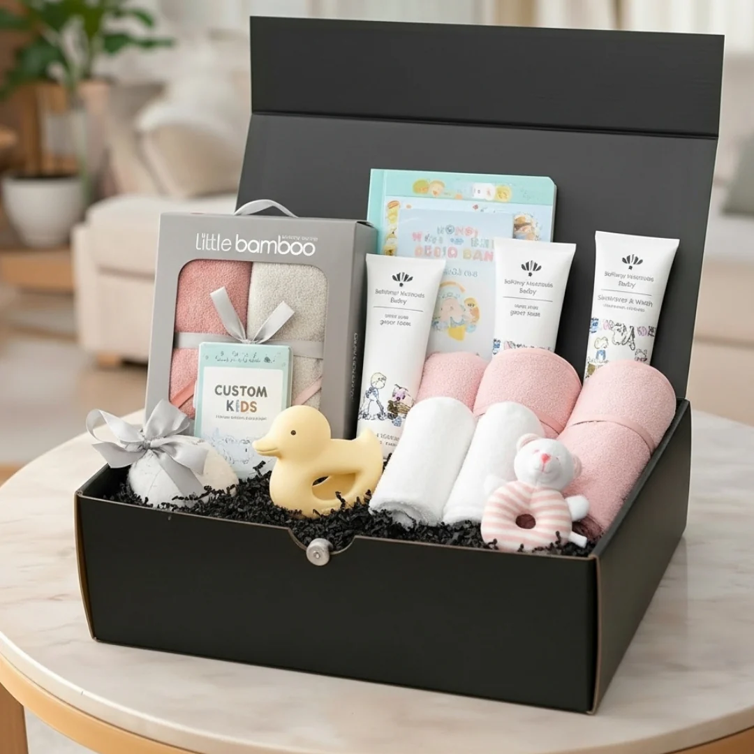 1st Birthday Baby Girl Bathtime Hamper - Image 3
