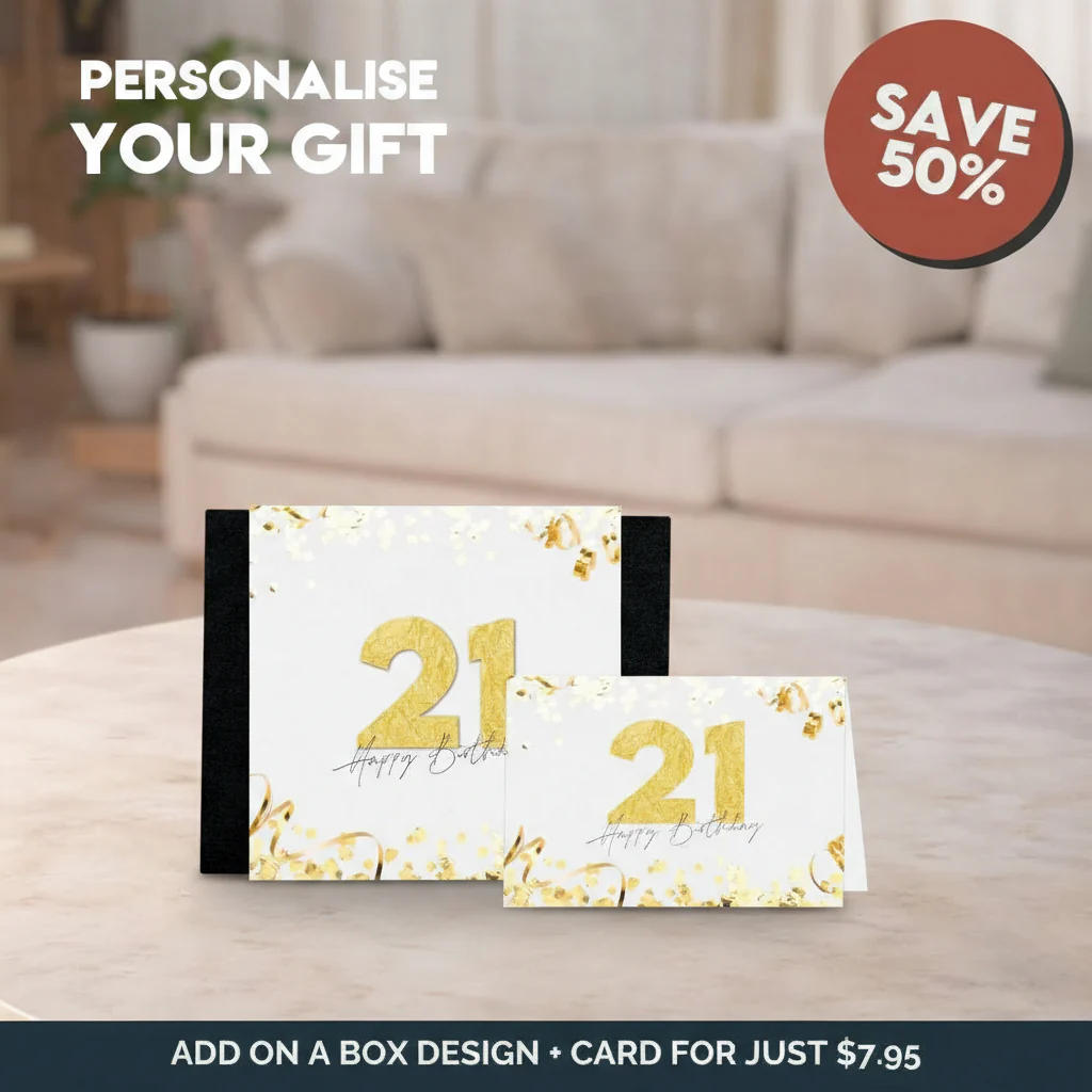 21st Happy Birthday Sleeve + Card