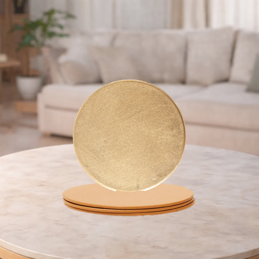 4 Honey Homeware Gold Metallic Coasters