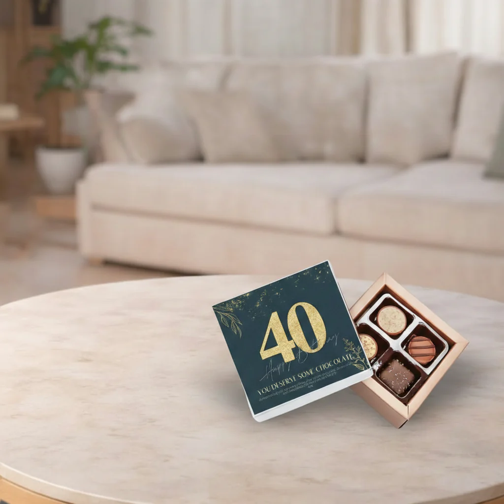 40th Birthday Pure Indulgence Choc Box 40g