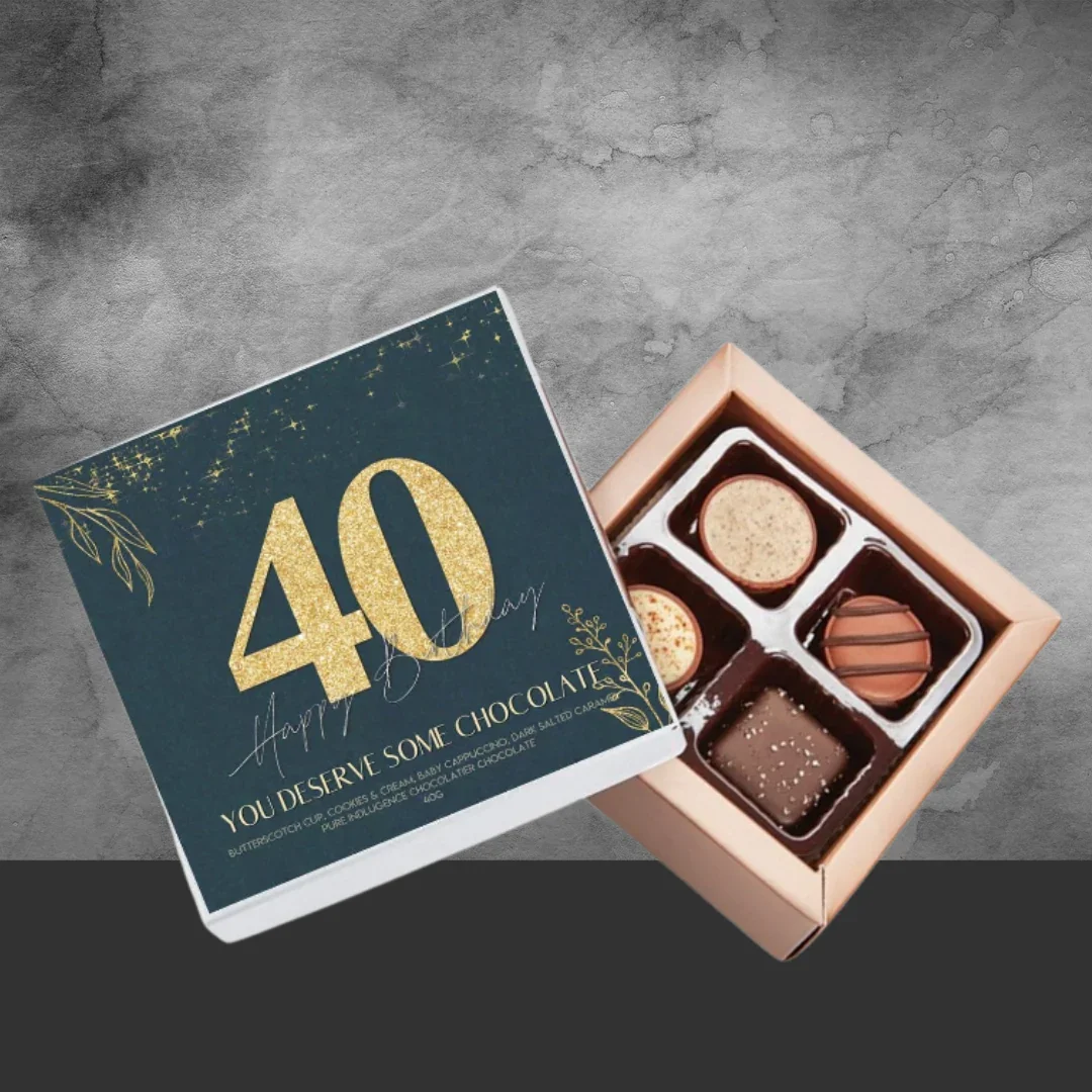 40th Birthday Pure Indulgence Choc Box 40g - Image 2