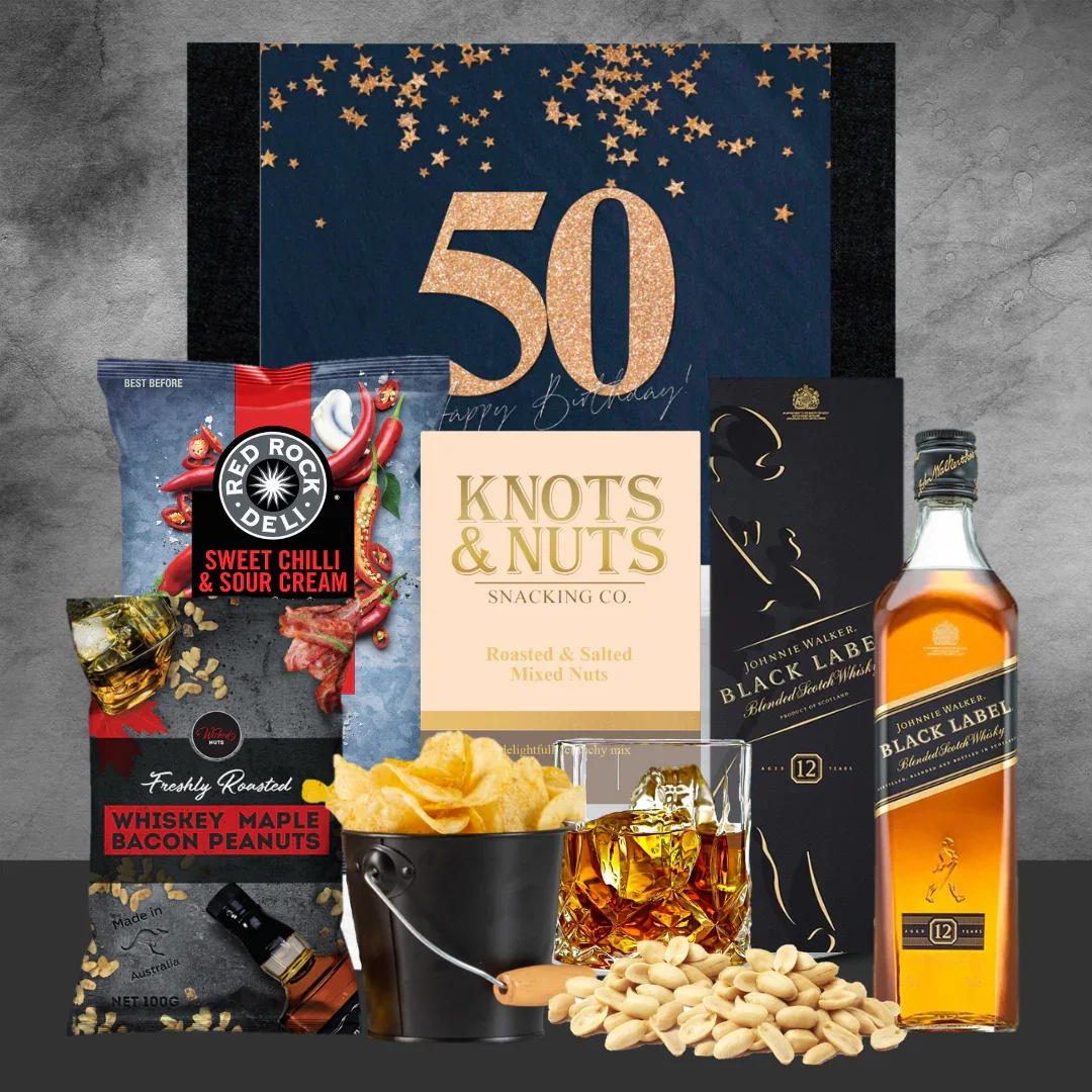 50th Birthdays & Whisky Choice and Snack Hamper - Image 5