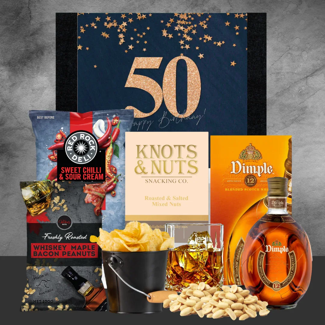50th Birthdays & Whisky Choice and Snack Hamper - Image 6