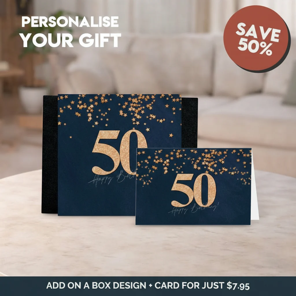50th Happy Birthday Sleeve + Card