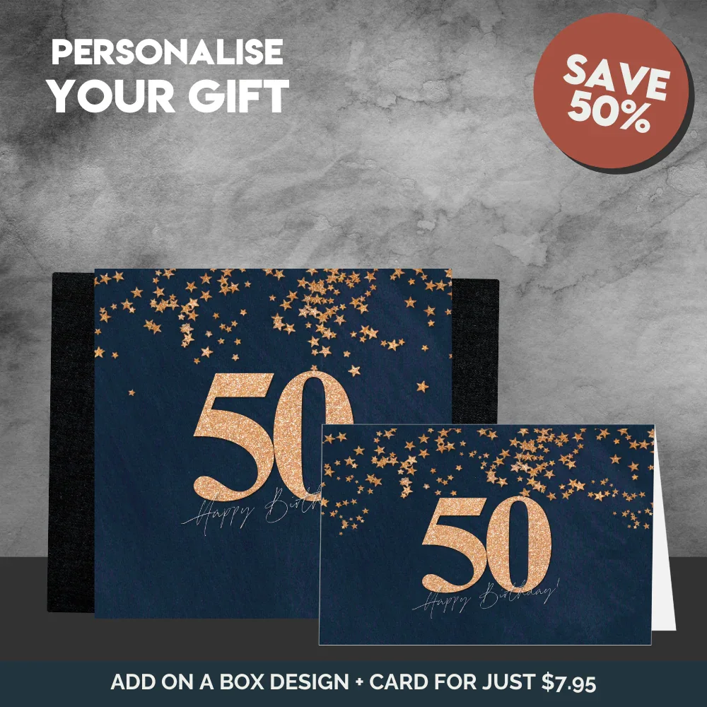 50th Happy Birthday Sleeve + Card - Image 2