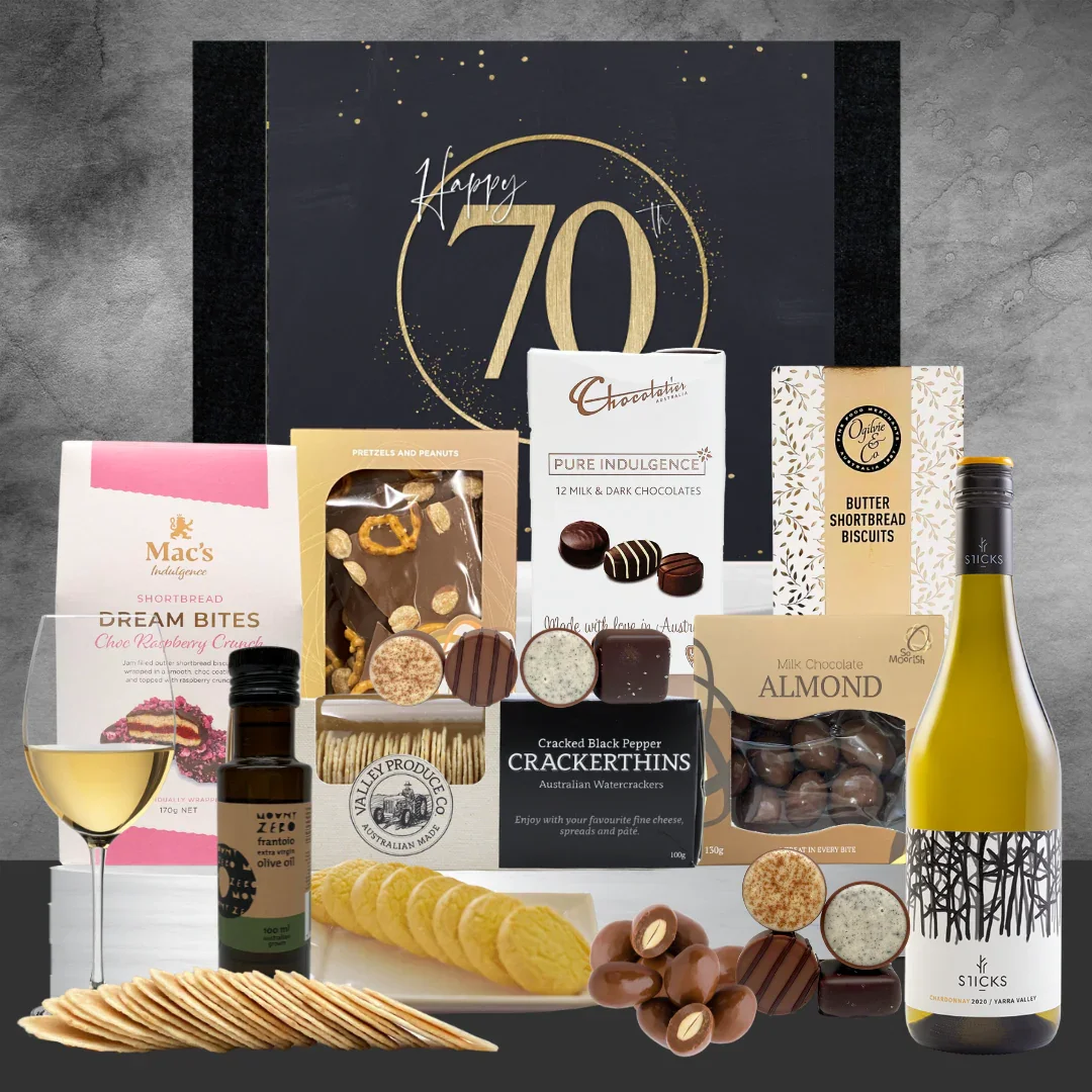 70th Birthdays & Happy Chardonnay Hamper - Image 2