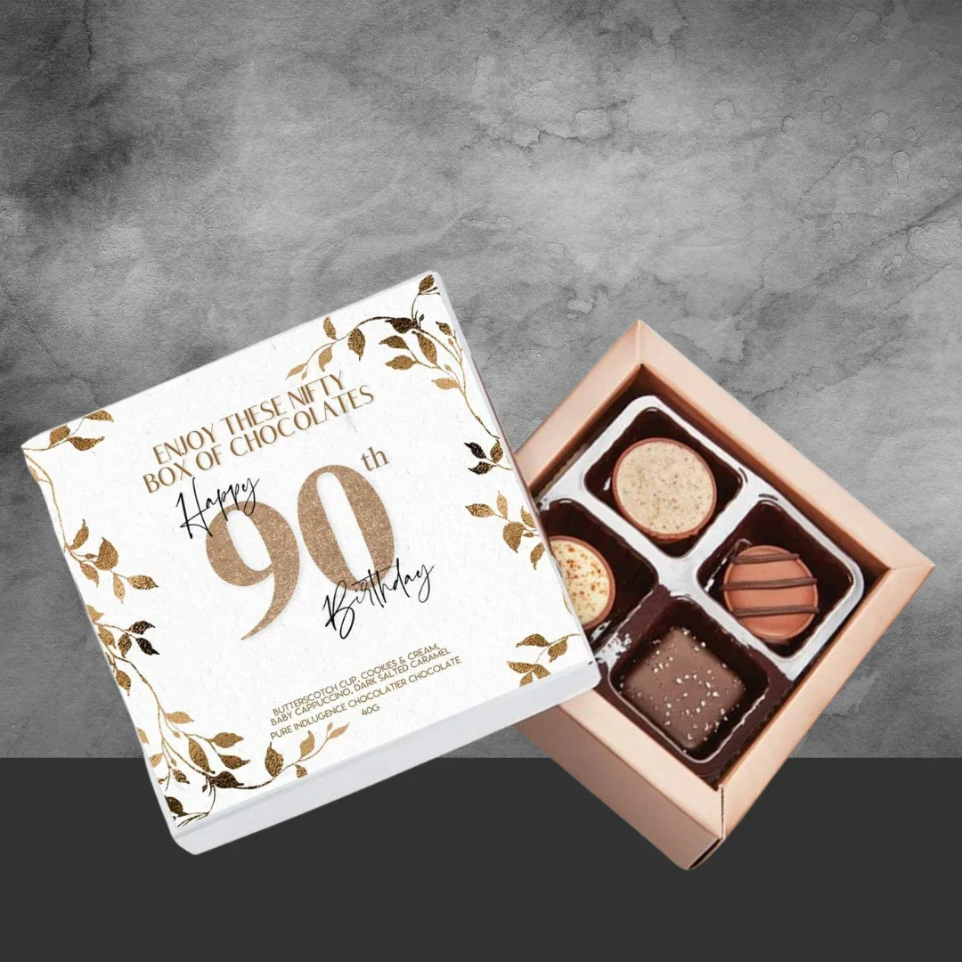 90th Birthday Pure Indulgence Choc Box 40g - Image 2
