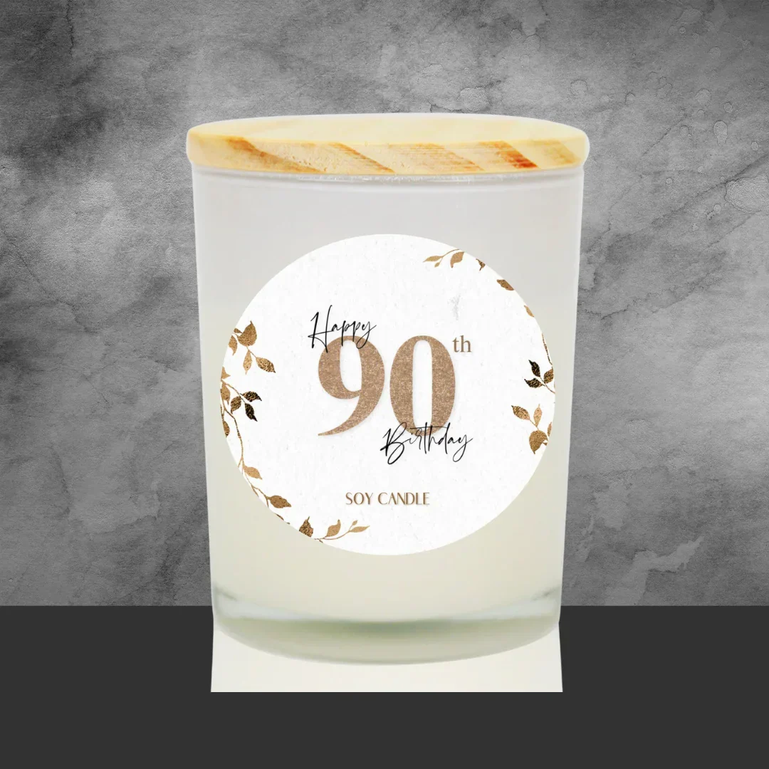 90th Birthday Soy Candle