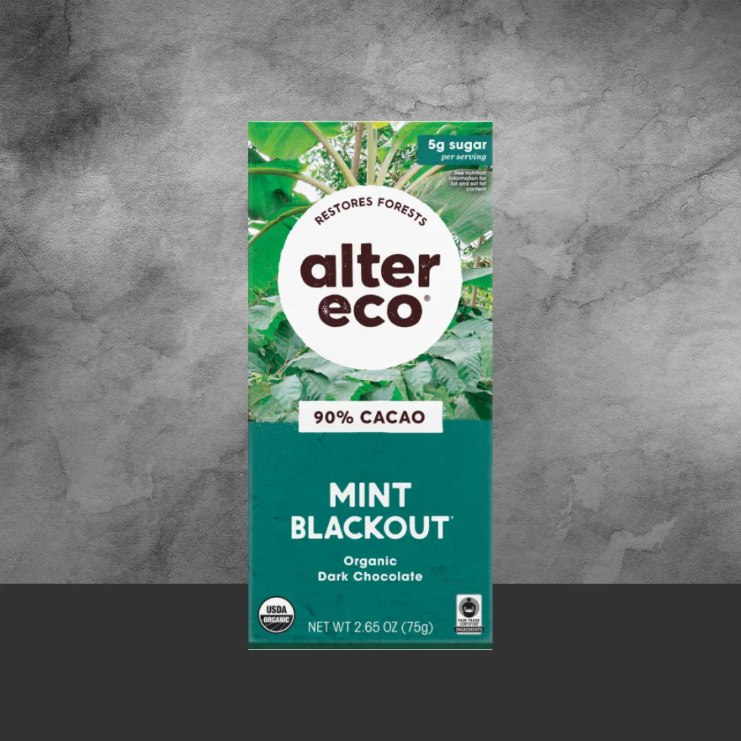 Alter Eco Mint Crisp Chocolate 75g - Image 2