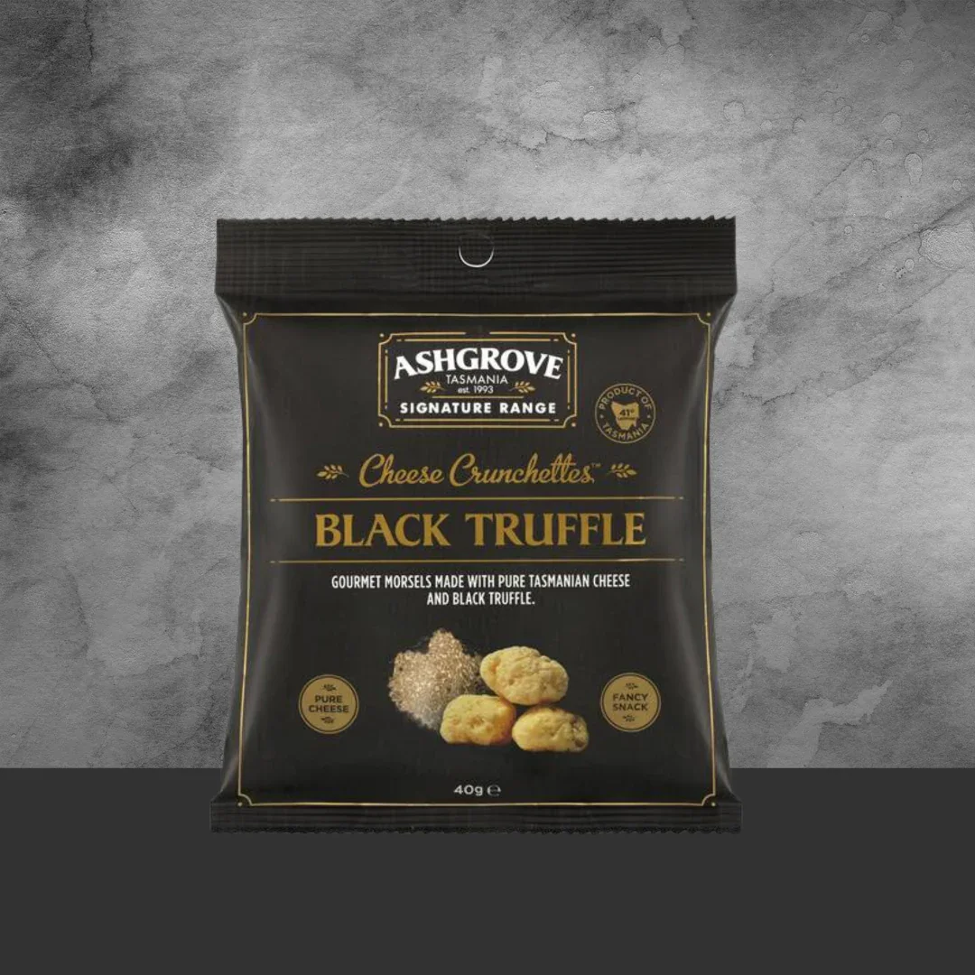 Ashgrove Cheese Crunchettes Black Truffle 40g - Image 2