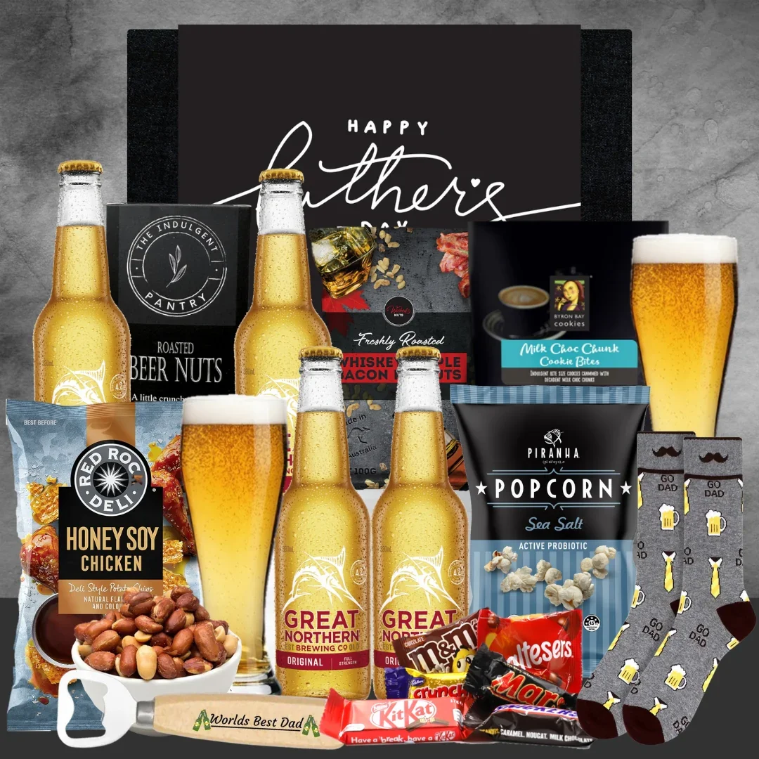 Australian Beer & Snacks Hamper For Dad - Image 2