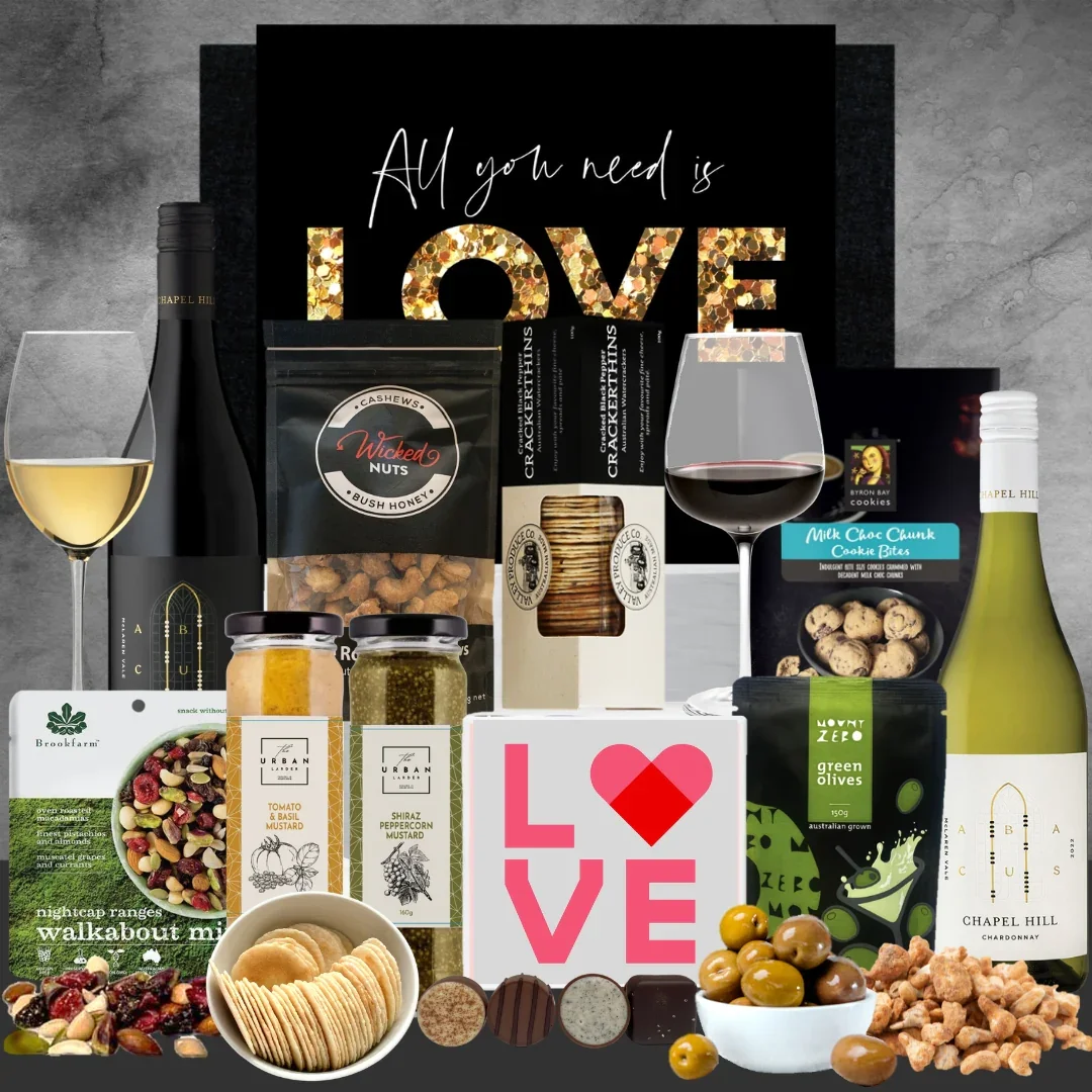 Australian Red & White Valentines Hamper - Image 2