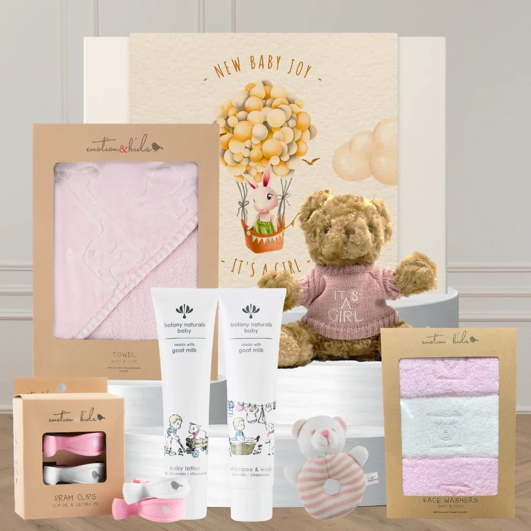 Baby Girl Bathtime & Snuggles Hamper - Image 2