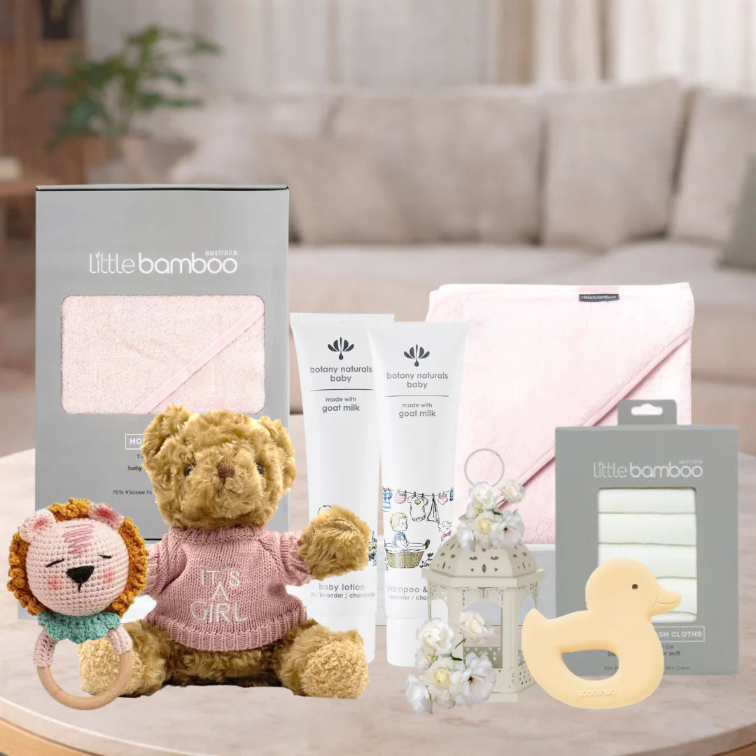 Baby Girl Bathtime Hamper