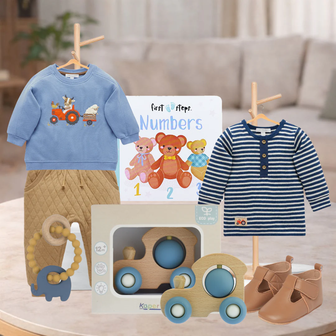 Baby's Blue Birthday Hamper