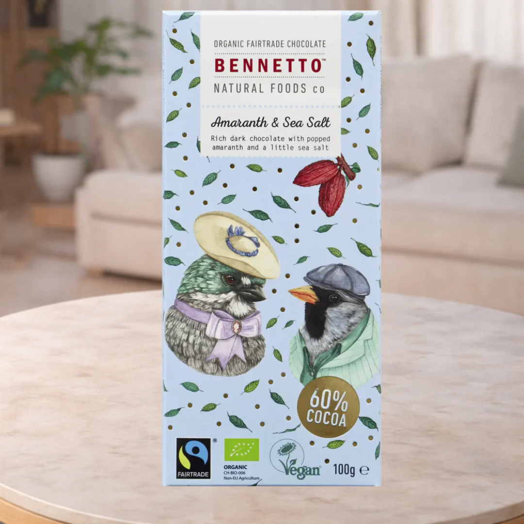 Bennetto Amaranth Sea Salt Chocolate 100g