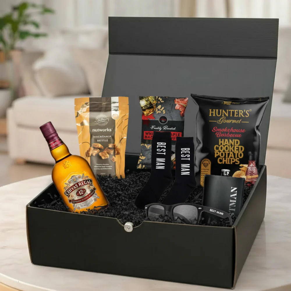 Best Man's Whisky & Flask Hamper - Image 8