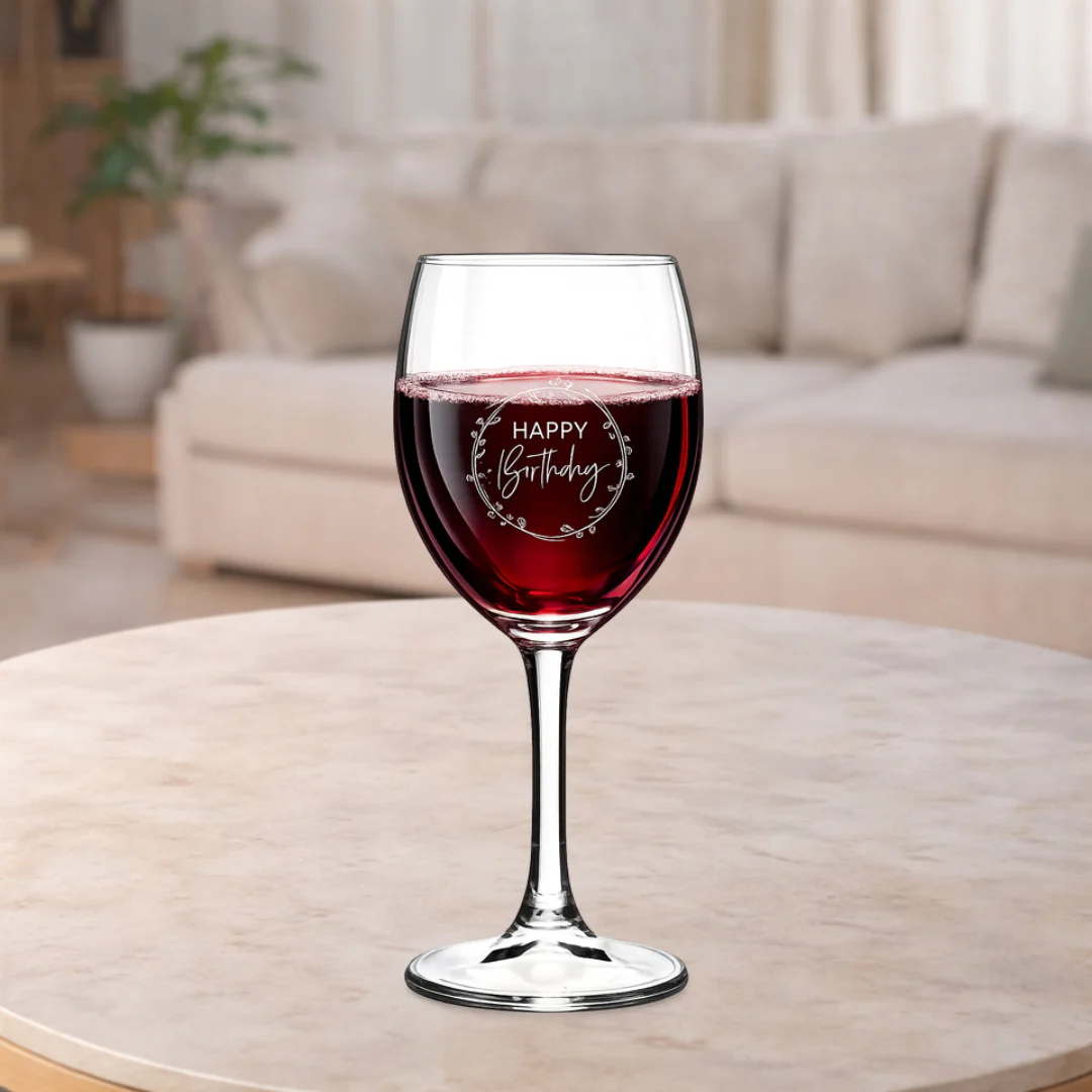 Birthday Wine Glass