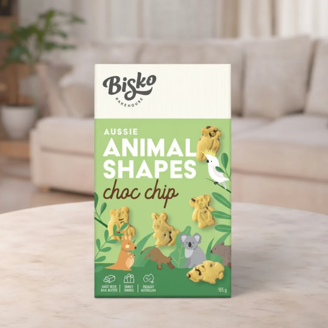 Bisko Bakehouse Choc Chip Animal Shaped 165g