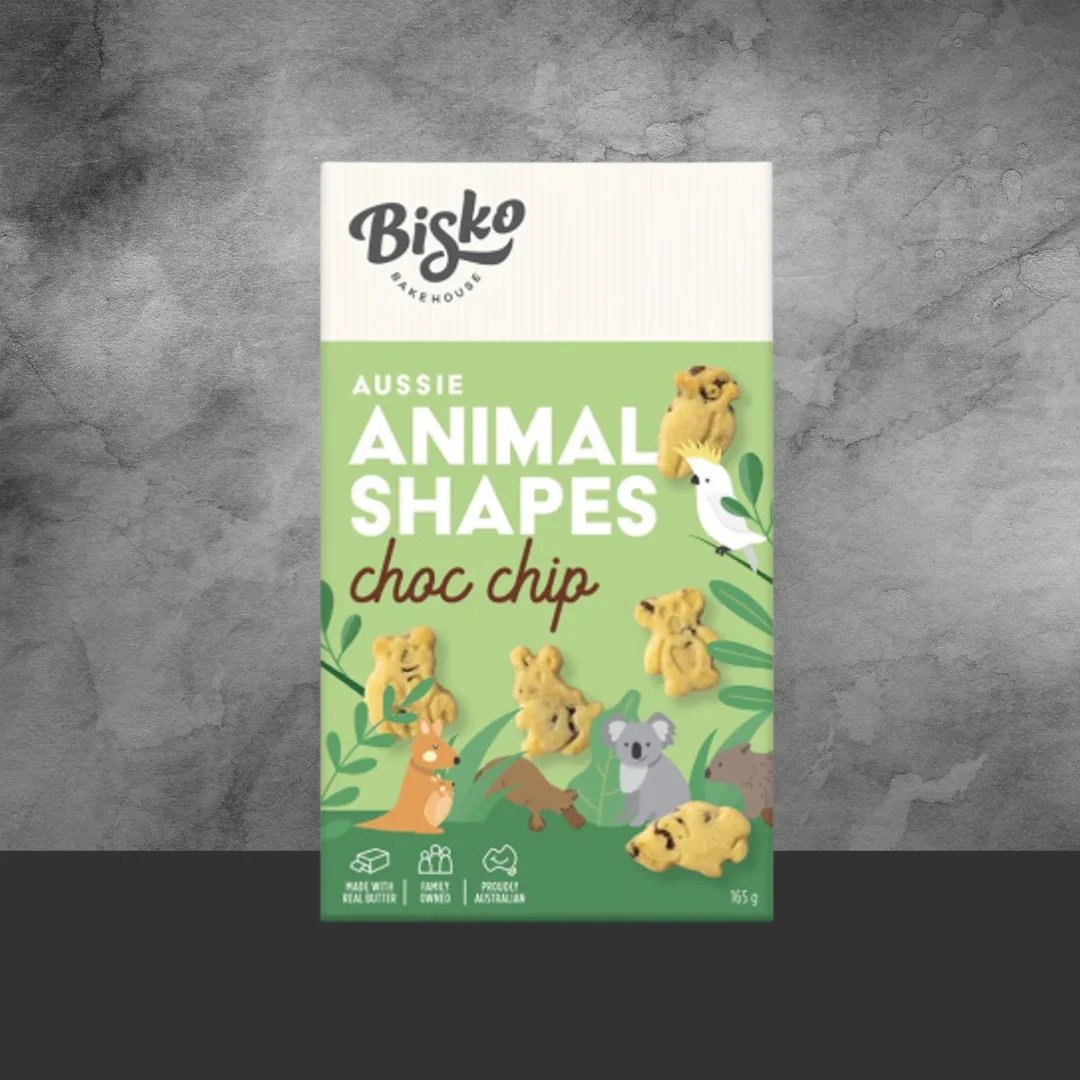 Bisko Bakehouse Choc Chip Animal Shaped 165g - Image 2