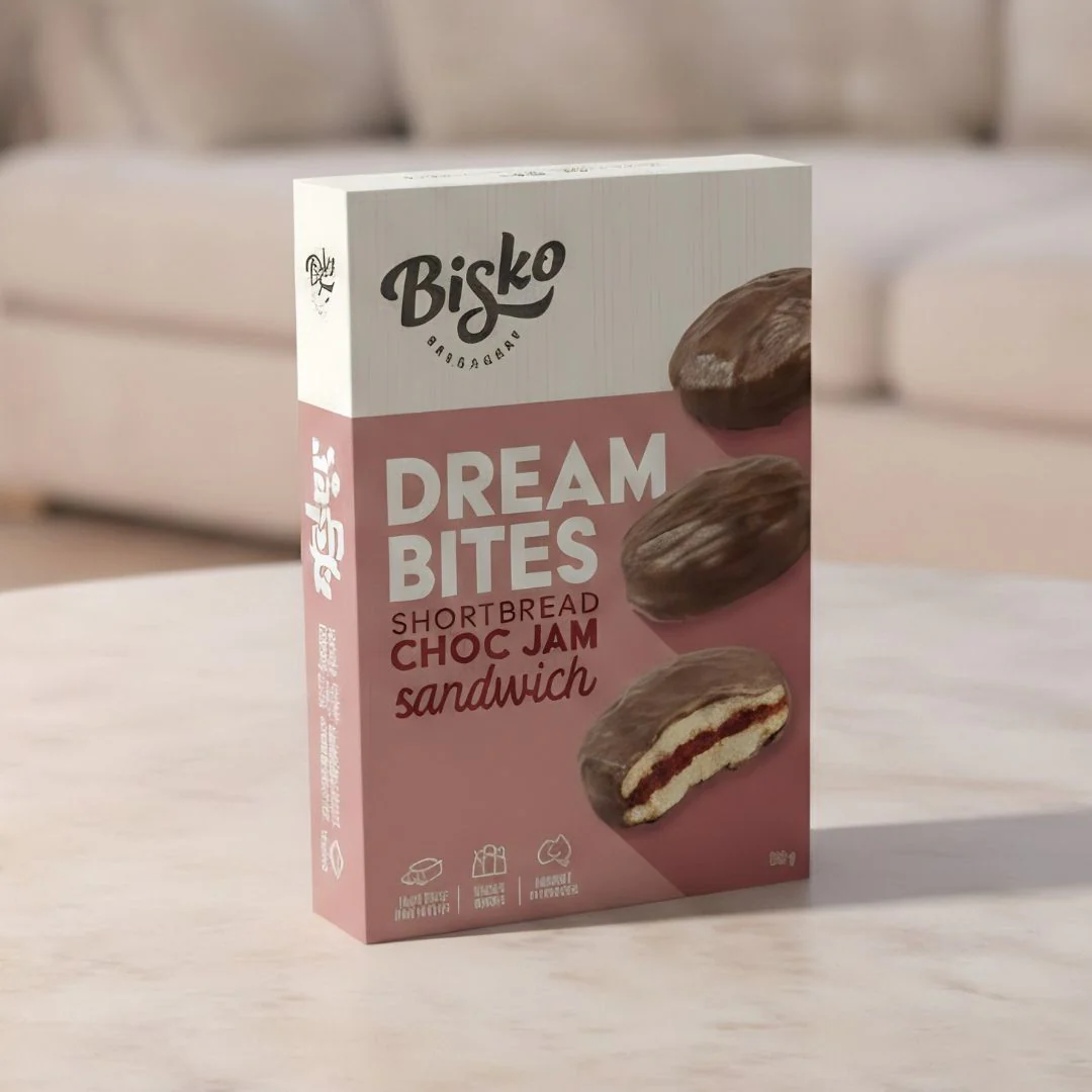 Bisko Everyday Choc Jam Sandwich Biscuits 150g