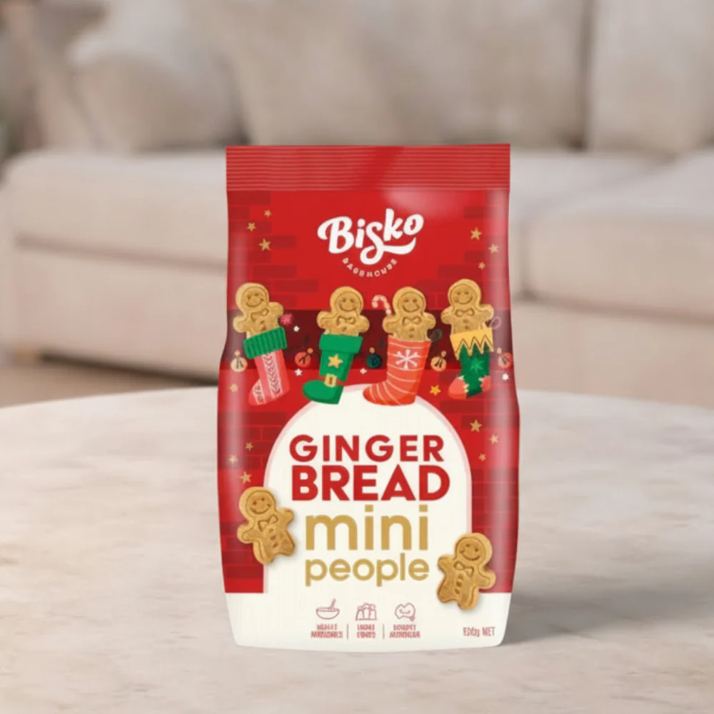 Bisko Mini Xmas Gingerbread People 100g