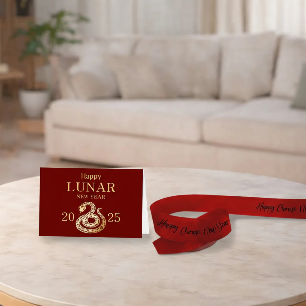 Black & Red Chinese New year Ribbon