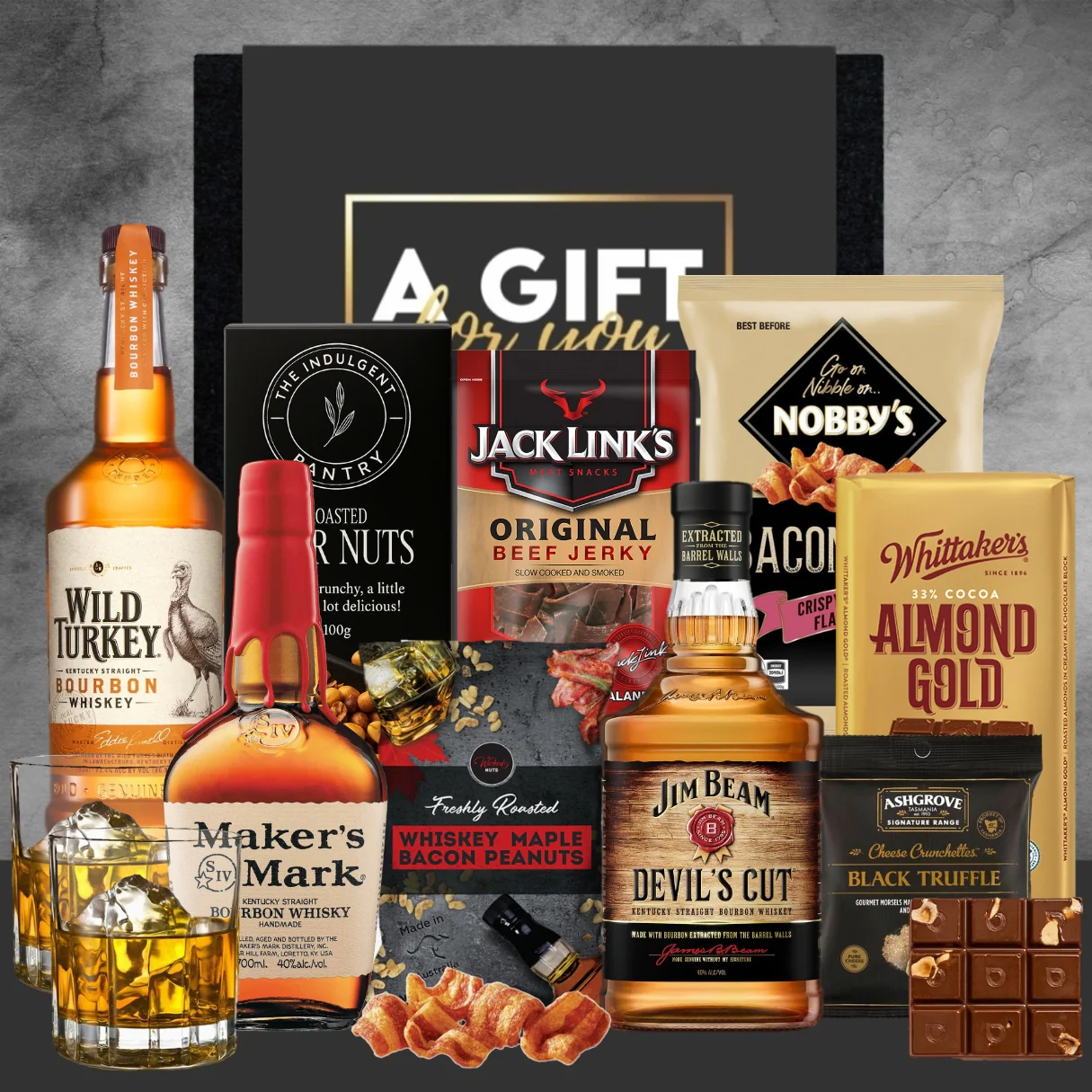 Bourbon Whisky Gift Hamper for Men - Image 2