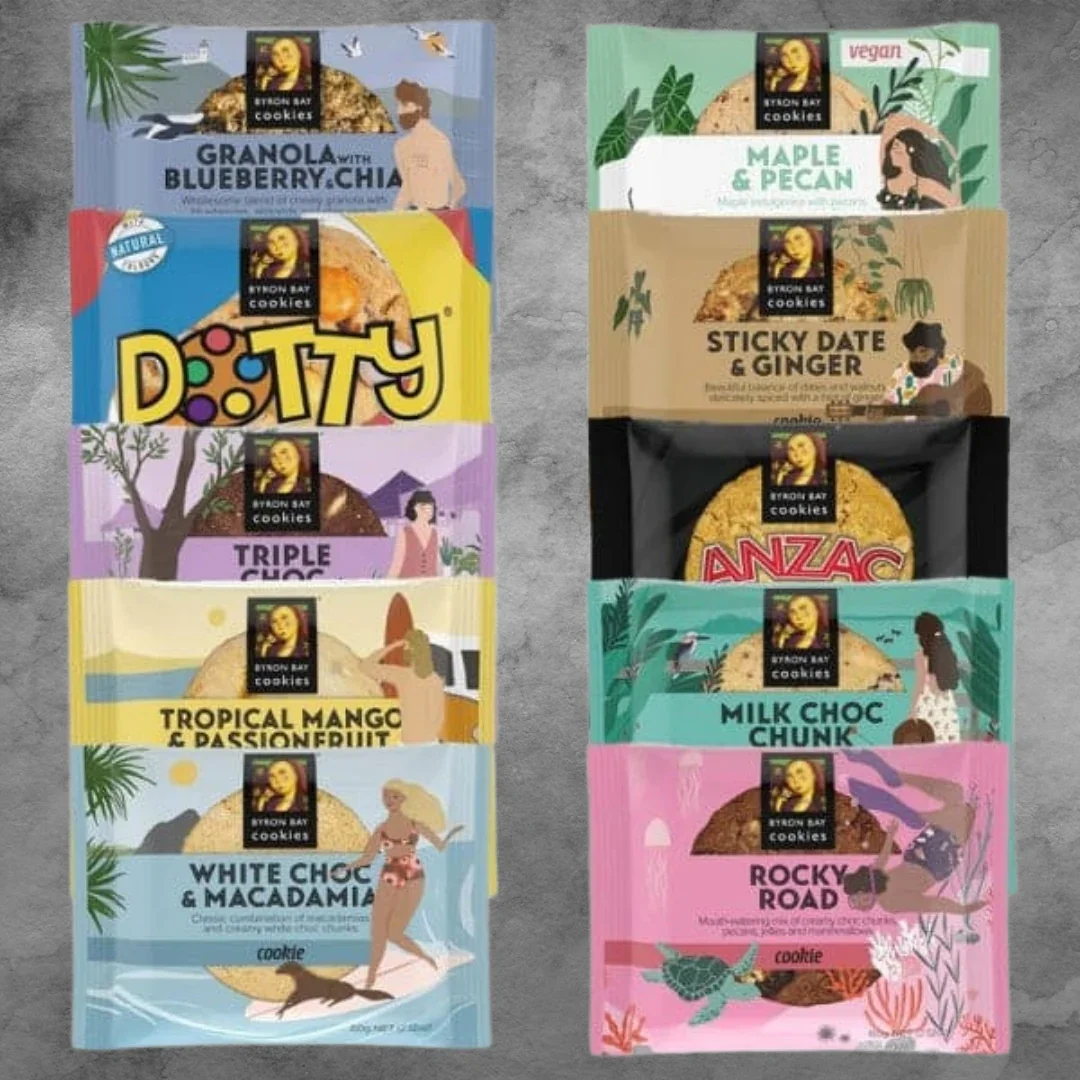 Byron Bay Cookies Cafe Cookie Varieties 60g - Image 2