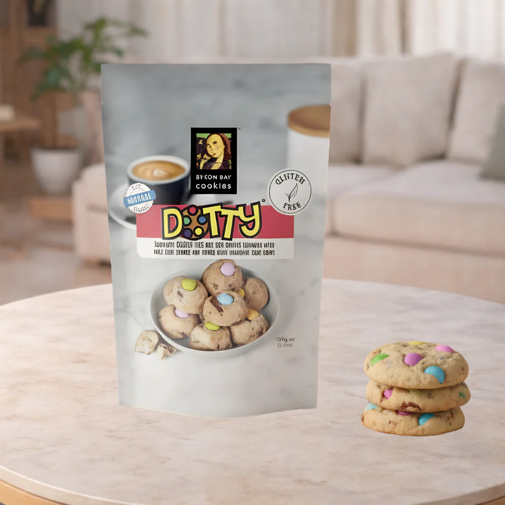 Byron Bay Cookies Gluten Free Dotty Bites Cookie Pouch 100g