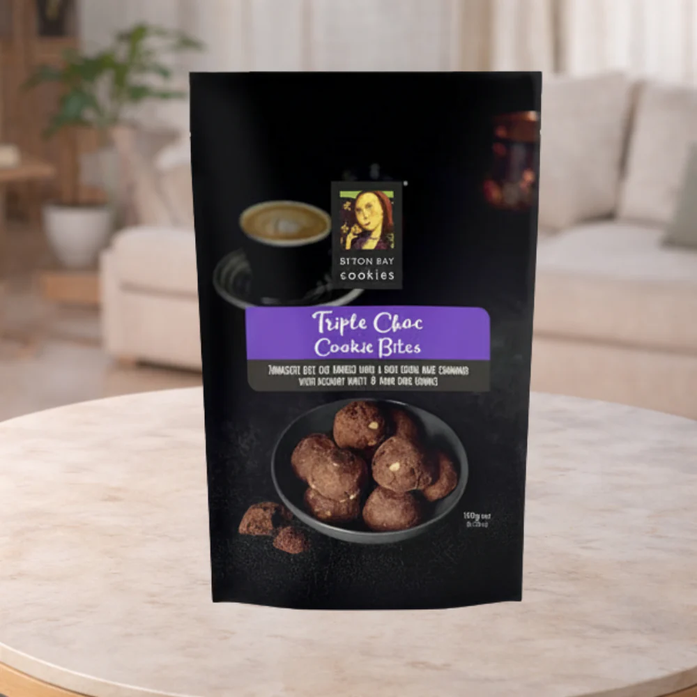 Byron Bay Cookies Triple Choc Bites Cookie Pouch 100g