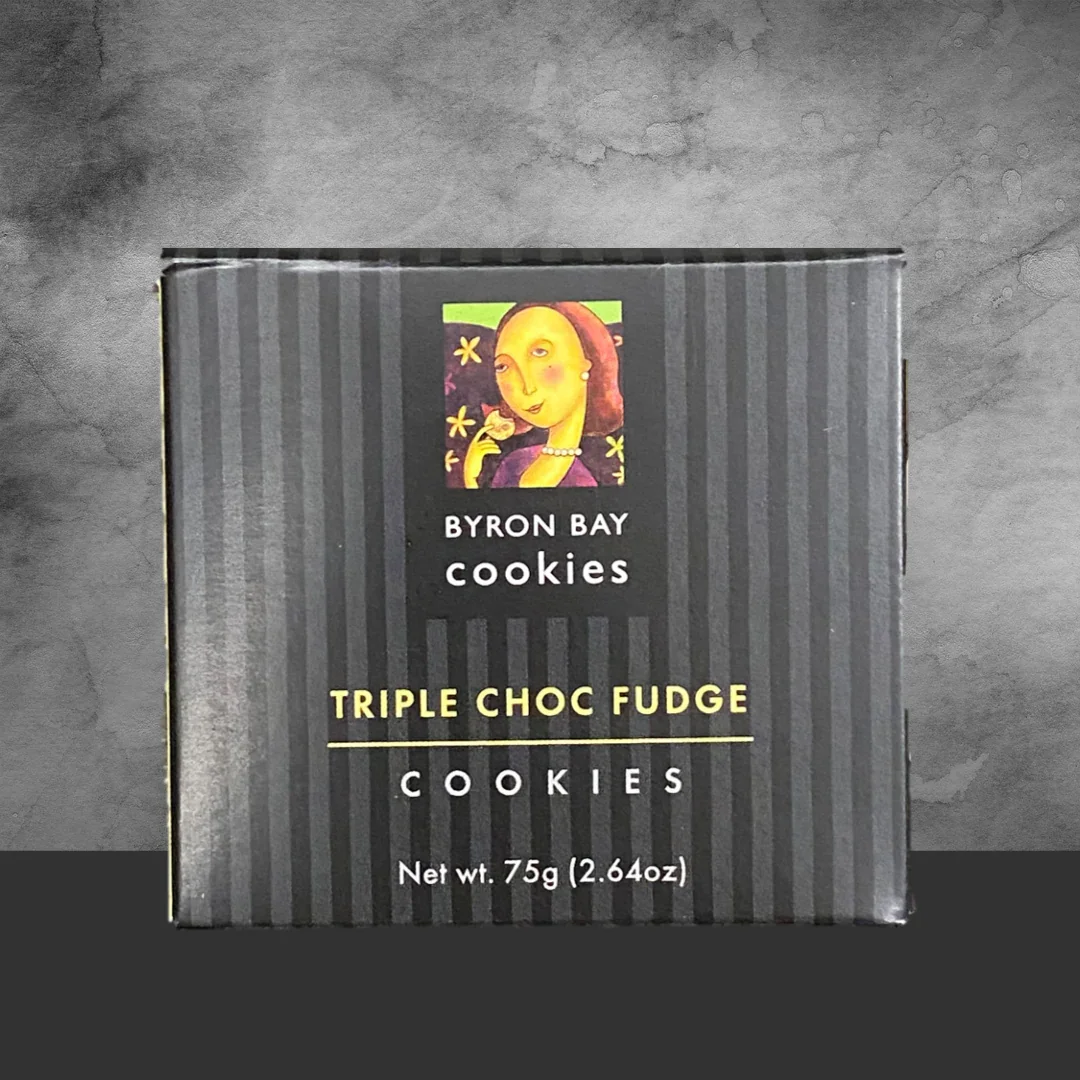 Byron Bay Cookies Triple Choc Fudge Cookie Cube 75g - Image 2