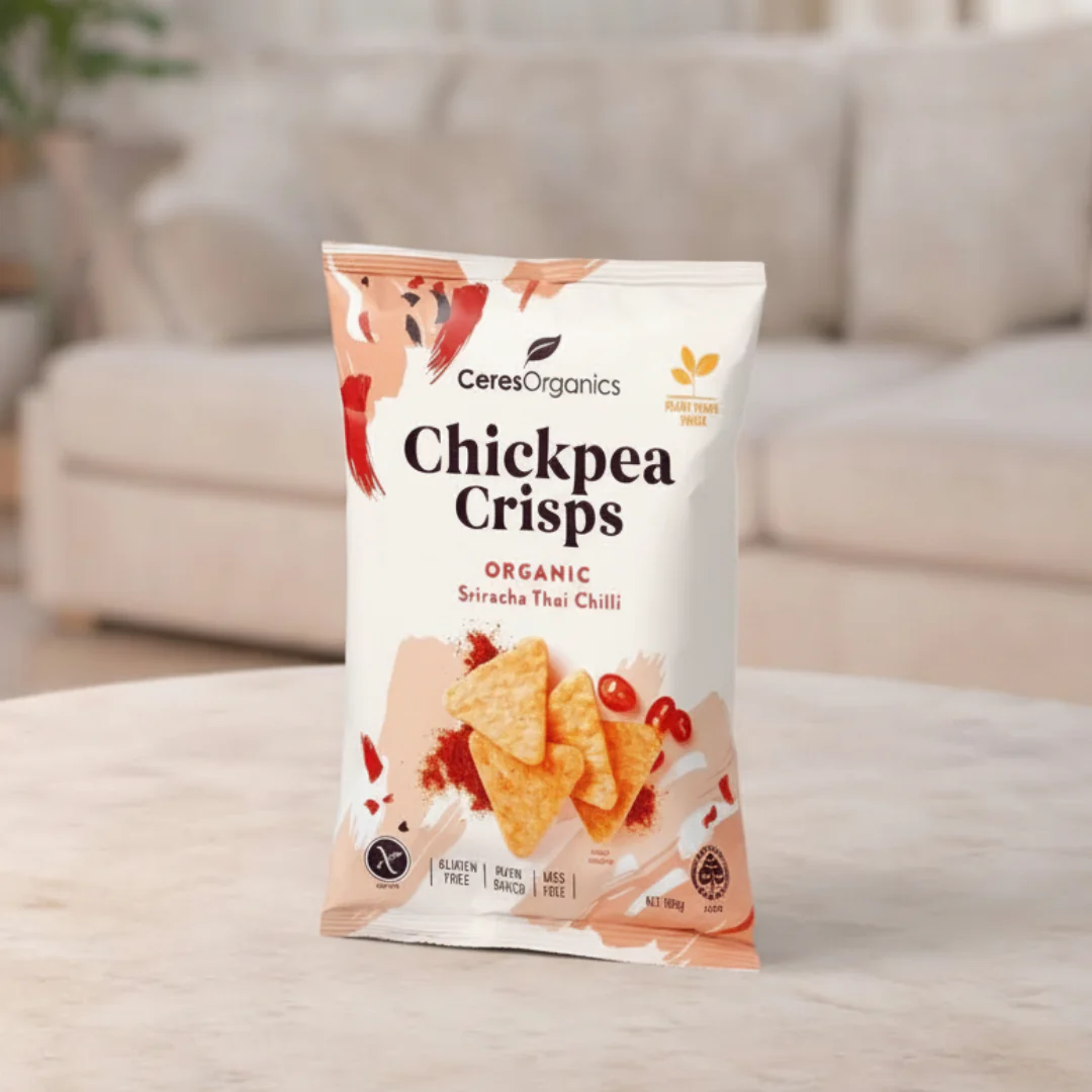 Ceres Organics Sriracha Chilli Chickpea Crisps 100g