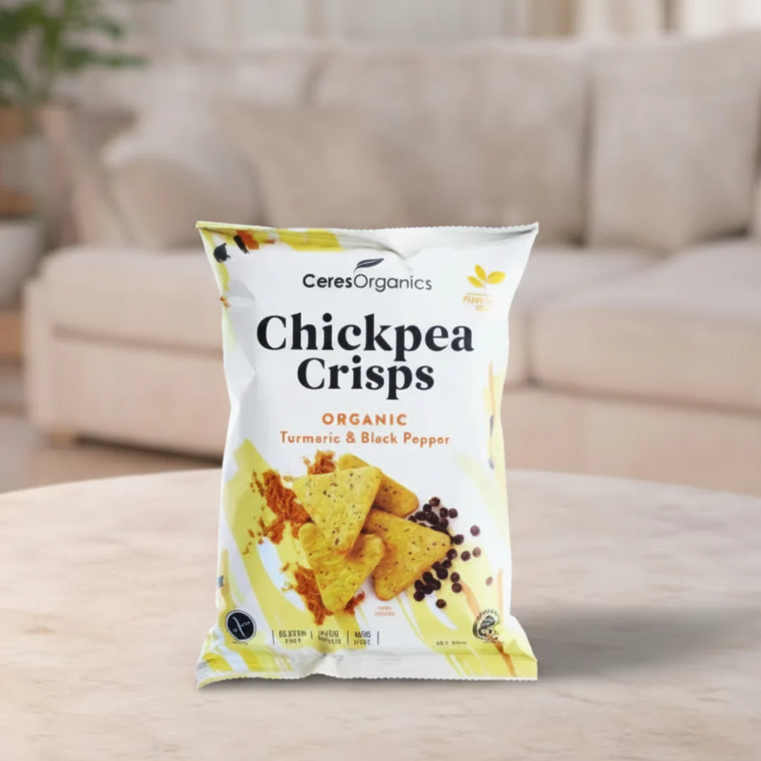 Ceres Organics Turmeric & Black Pepper Chickpea Crisps 100g
