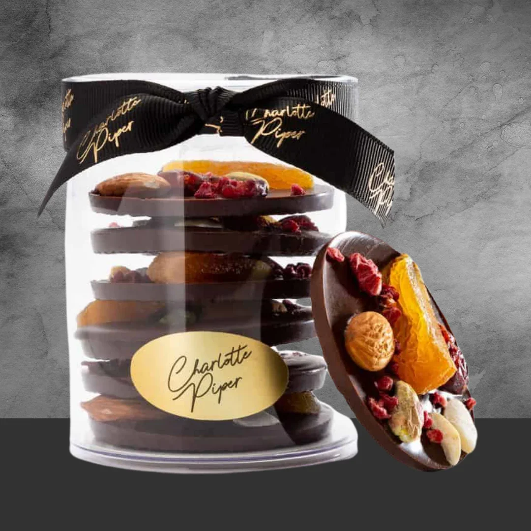 Charlotte Piper Dark Chocolate Mendiant 115g - Image 2