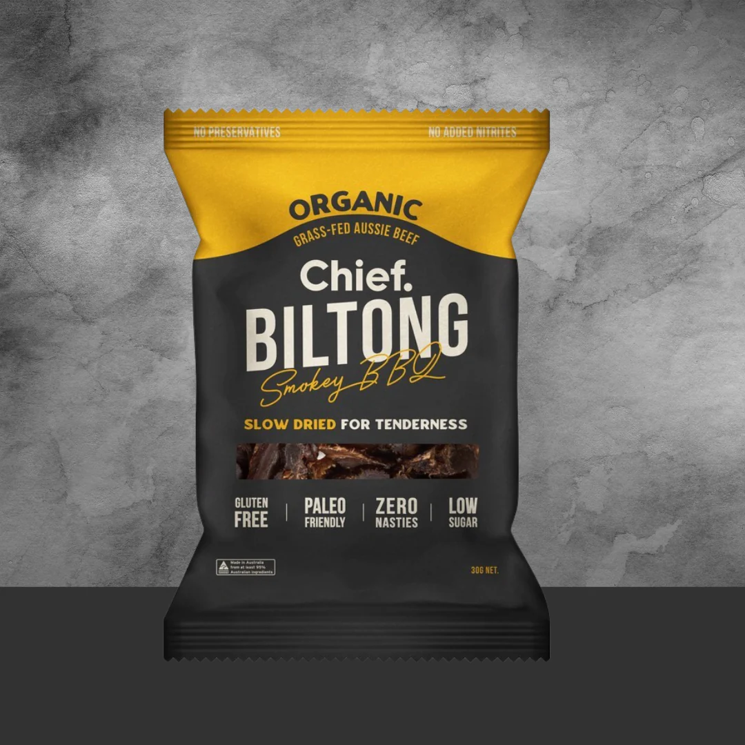 Chief Nutrition Smokey BBQ Biltong 30g - Image 2