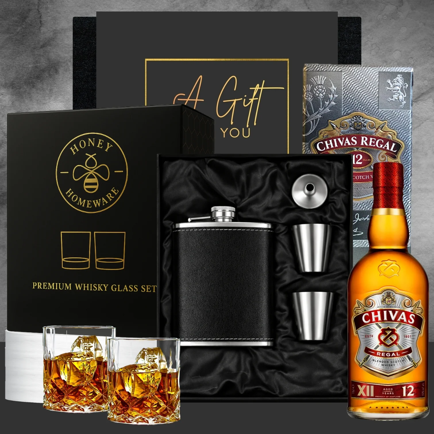 Chivas Regal Whisky & Flask Gift Hamper - Image 2