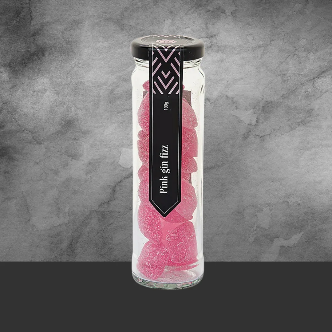 Chocamama Pink Gin Fizz Flavoured Rock Candy 100g