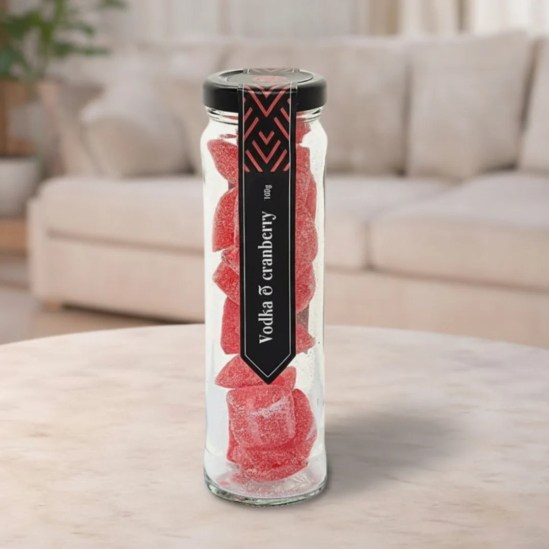 Chocamama Vodka & Cranberry Flavoured Rock Candy 100g