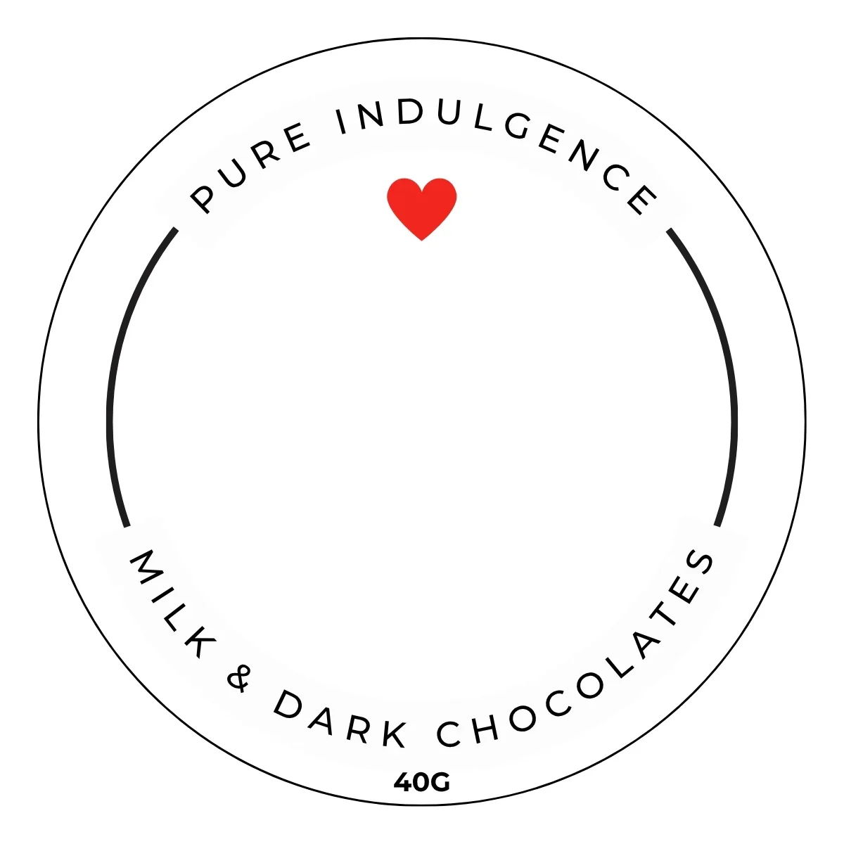 For You Chocolate Label
