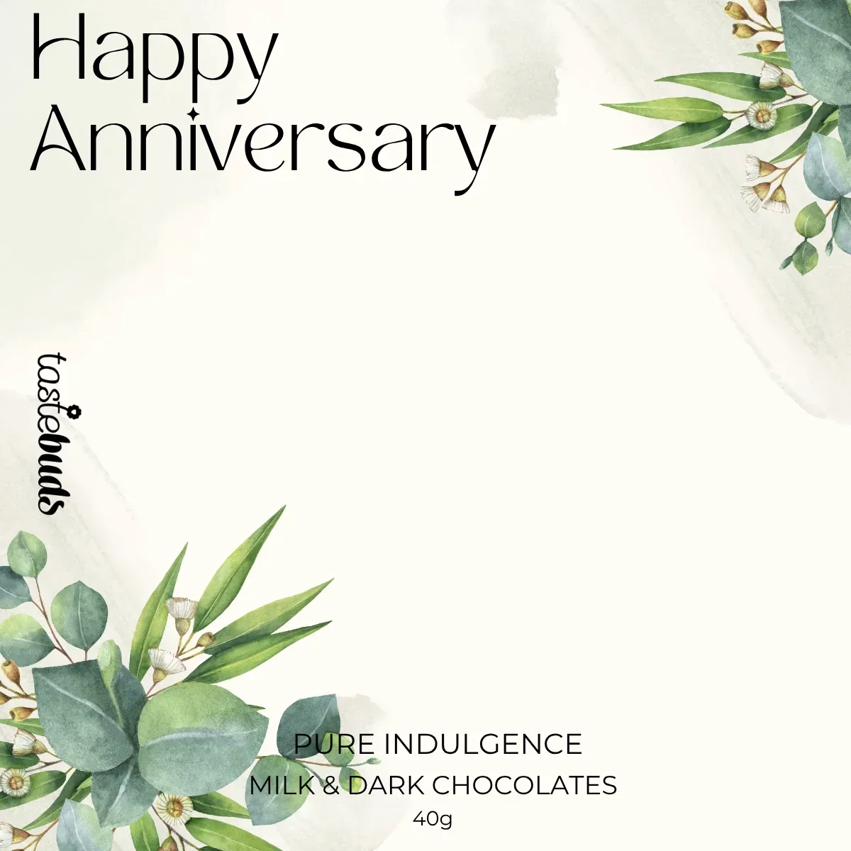 Happy Anniversary Chocolate Label