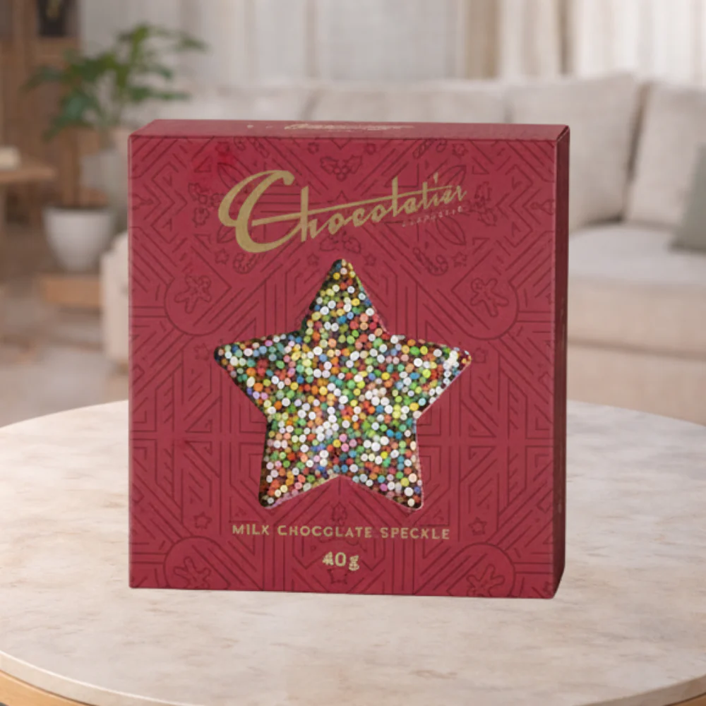 Chocolatier Christmas Star Speckle 40g