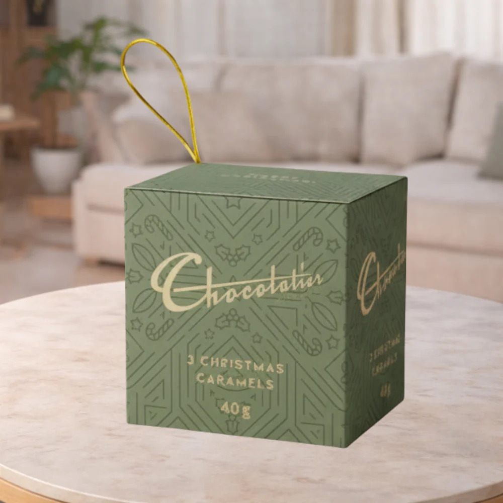 Chocolatier Green Gift Cube 40g