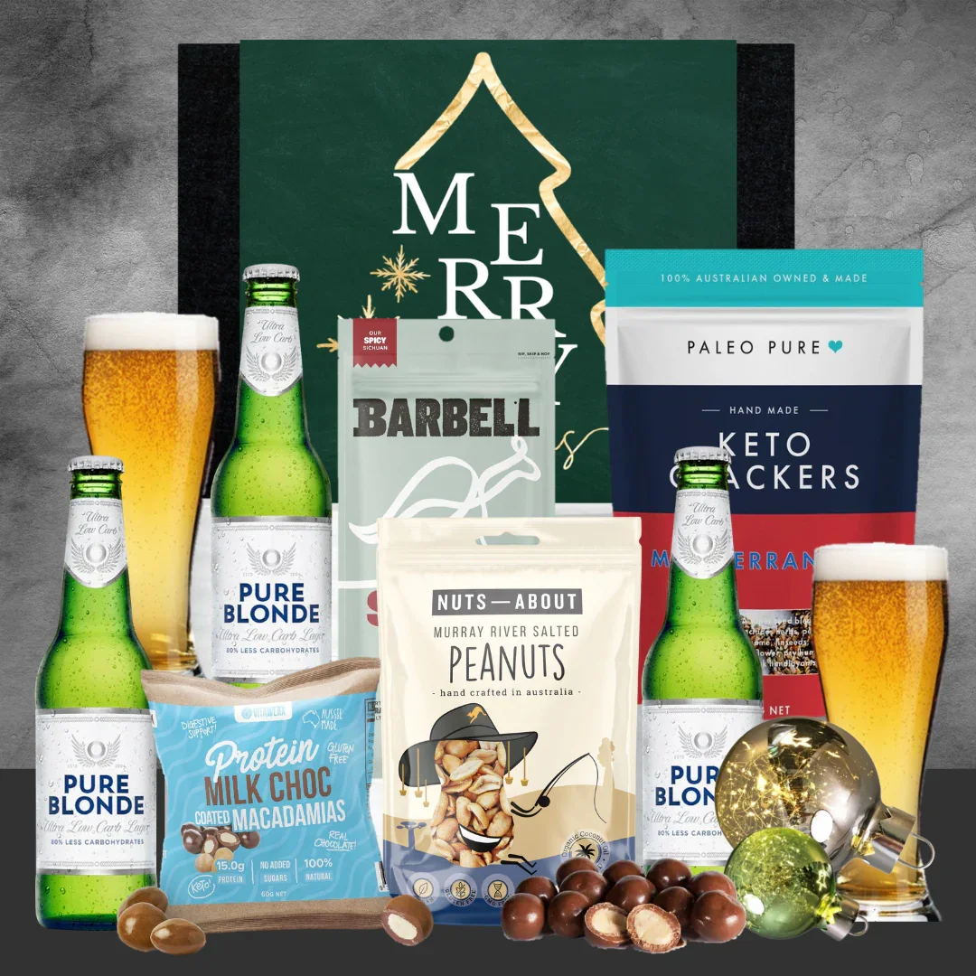 Christmas Beer Hamper With Pure Blonde