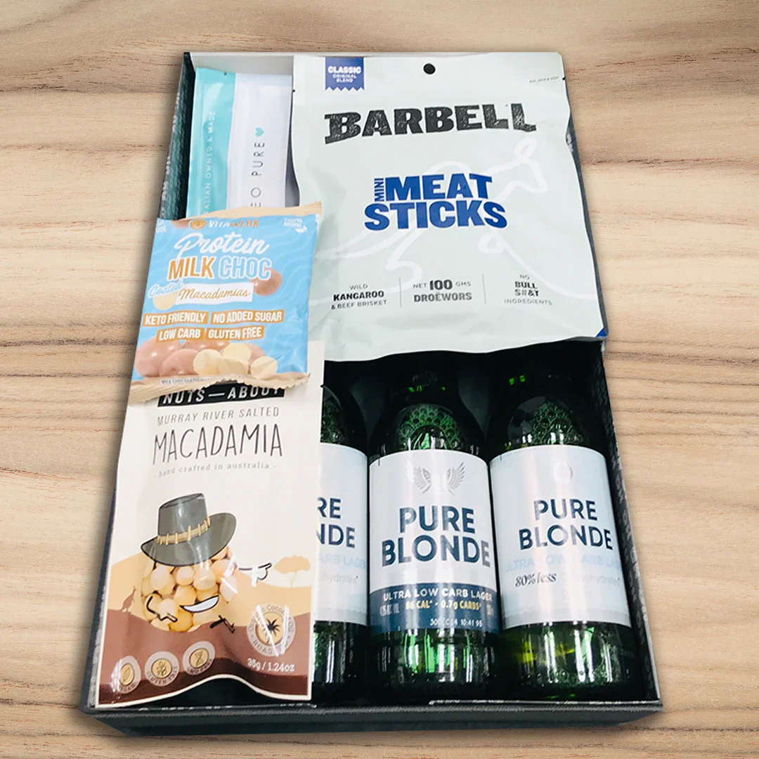 Christmas Beer Hamper With Pure Blonde - Image 2