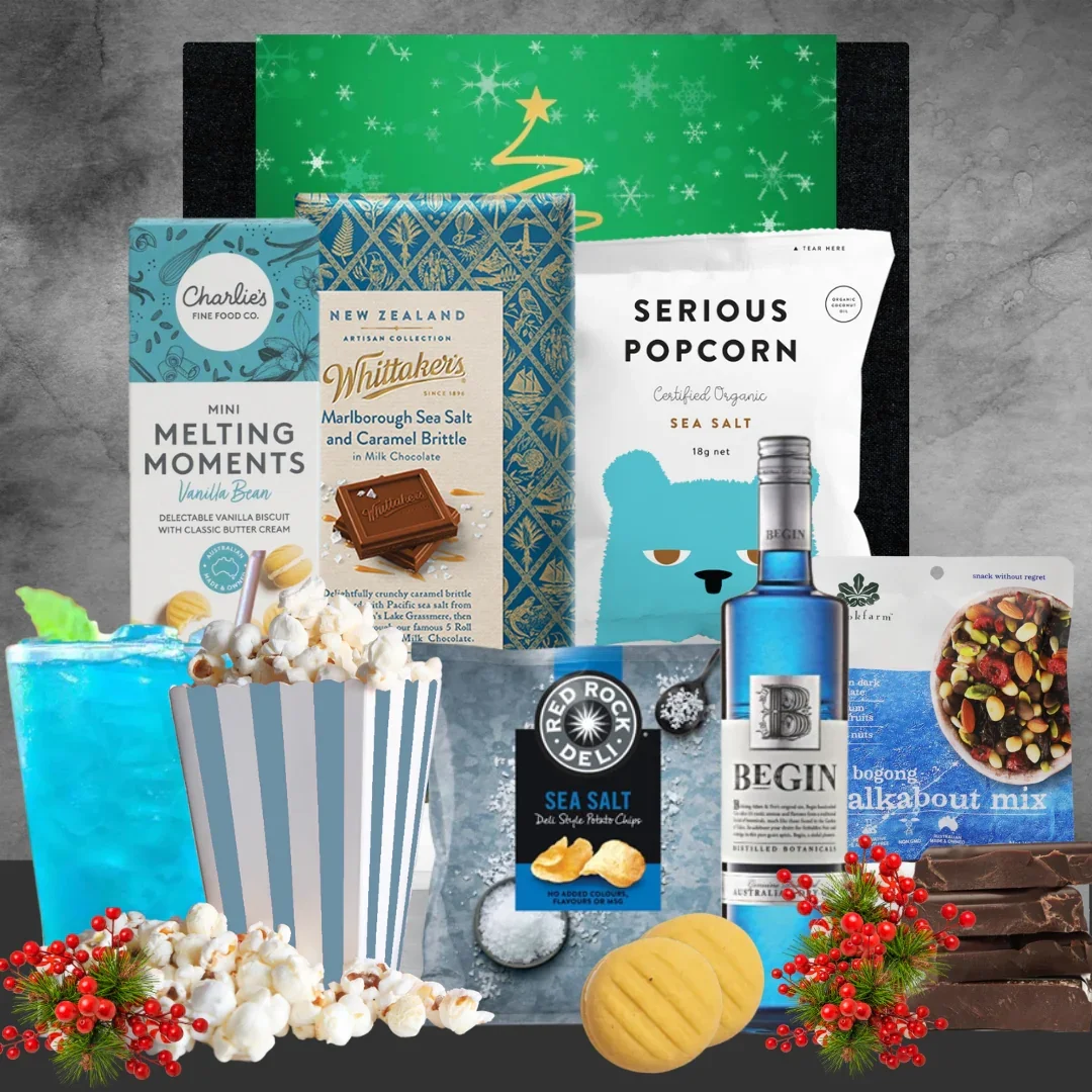 Christmas Blue Gin Treat Hamper