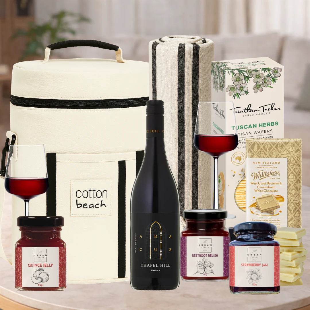 Christmas Shiraz Beach Day Picnic Hamper