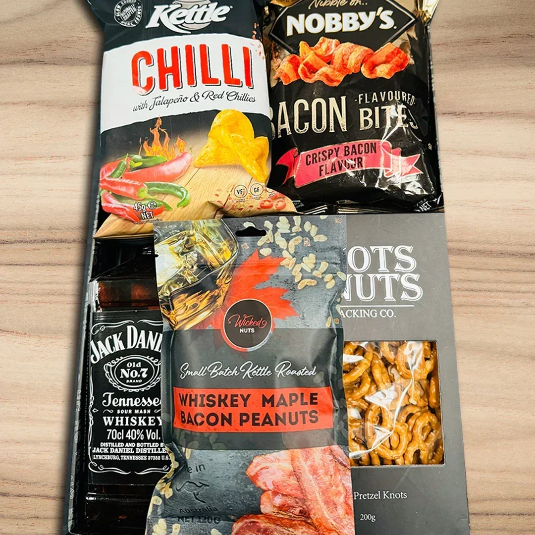 Dad's Jack Daniels & Snack Hamper - Image 3