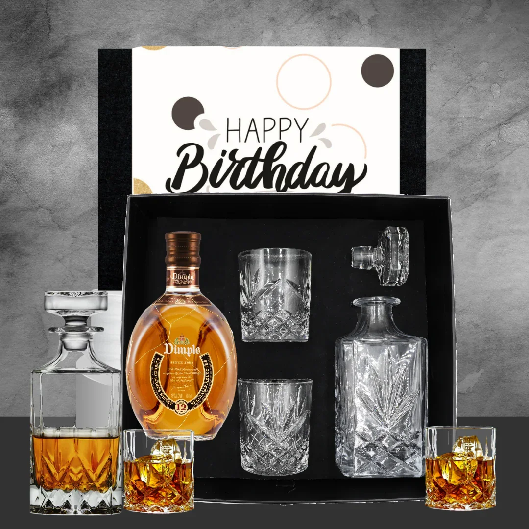 Dimple Whiskey & Decanter Birthday Hamper - Image 2